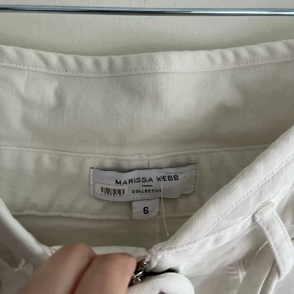 MARISSA WEBB White Canvas Pants Size 6